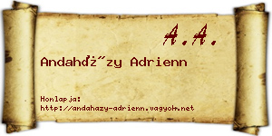 Andaházy Adrienn névjegykártya