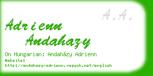 adrienn andahazy business card
